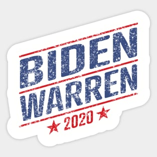 Joe Biden and Elizabeth Warren on the same ticket? President 46 and Vice President in 2020 Sticker